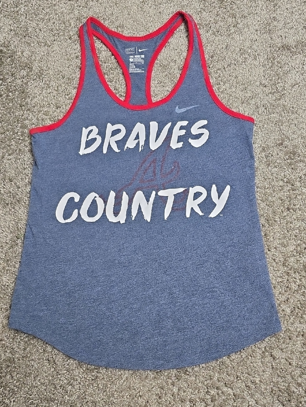 Women Nike Blue Brave Tank Top Shirts
